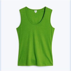STUDIO WORKS Green Apple Sleeveless Scoop Neck Tank XL